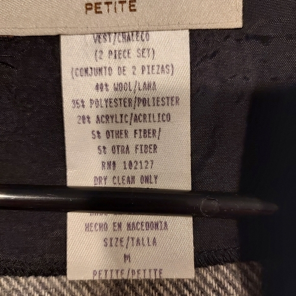 JM COLLECTION  Textured Black Gold Copper Clubwear Career Jacket sz SP - Picture 4 of 12